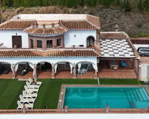 The Villa from a drone view